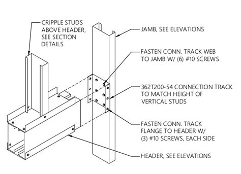 box frame door header metal|how to frame metal stud headers.